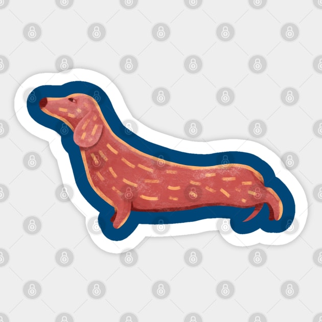 Cute Dachshund Dog Sticker by DrawingEggen